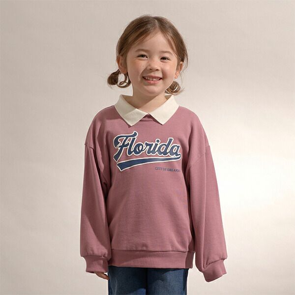 日本 b-ROOM - 氣質學院logo有領大學T-海軍藍