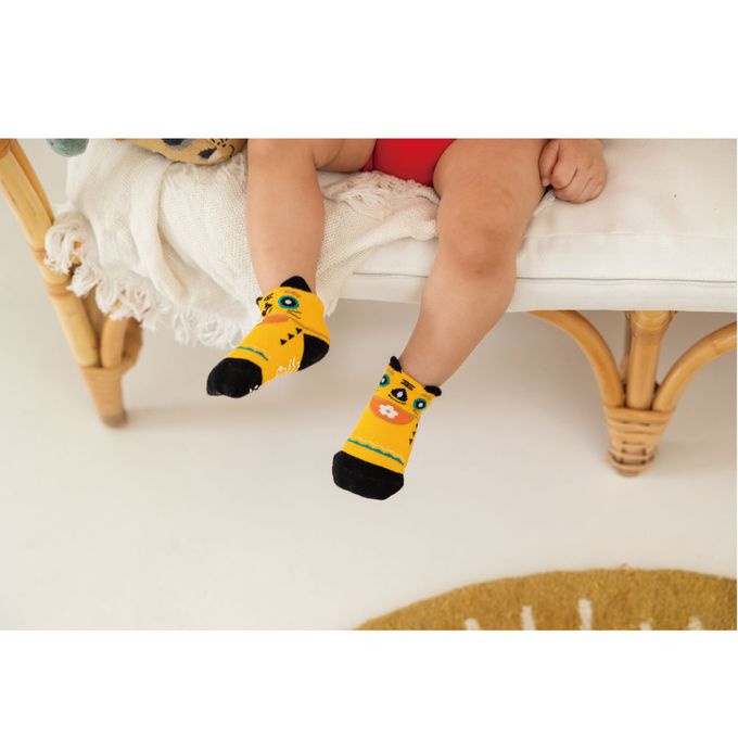 貝柔 Peilou - 新年春節止滑寶寶襪(3入組) (9-12cm)