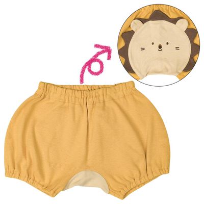 akachan honpo - 蓬蓬褲-動物造型屁屁-黃色