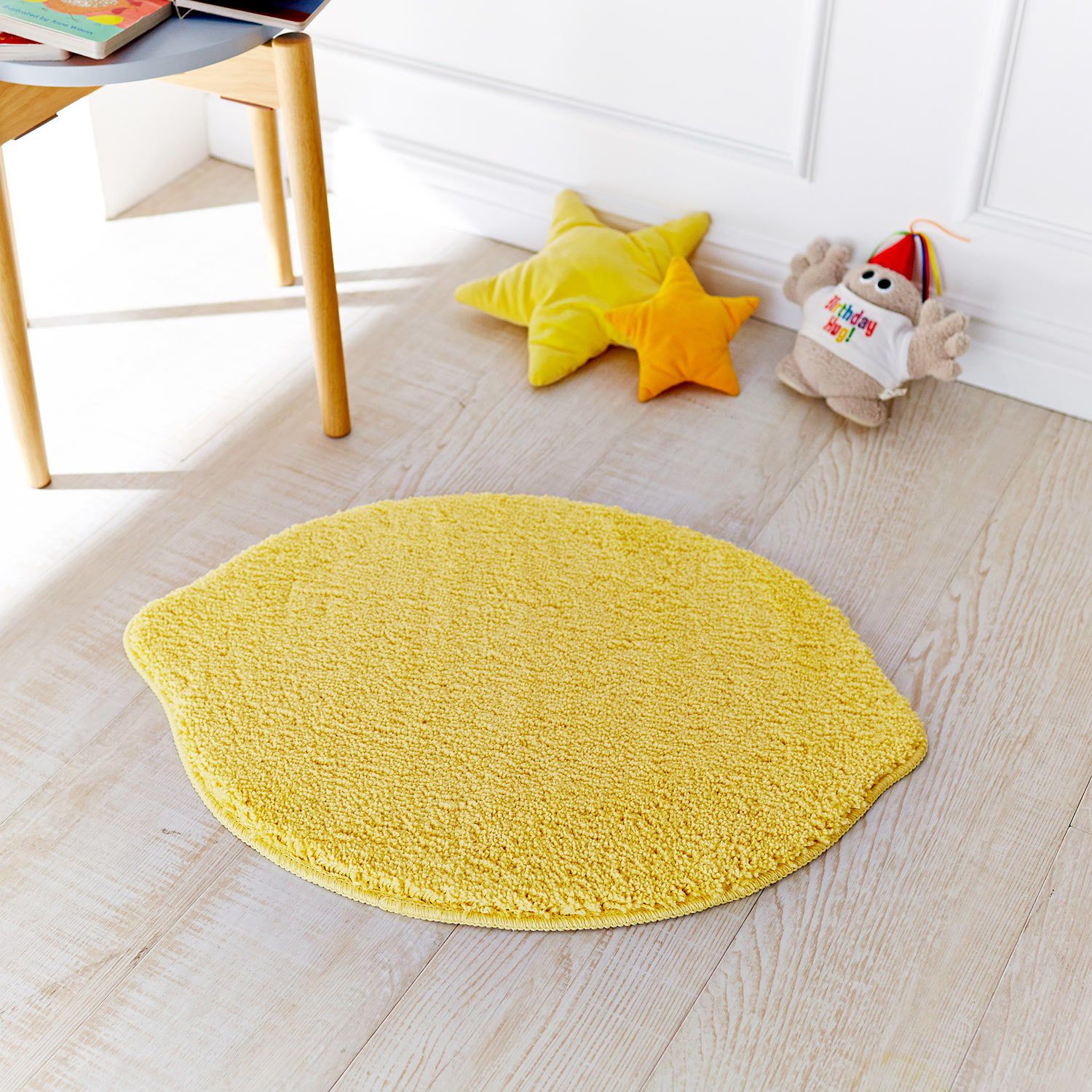 日本千趣會 - 療癒造型迷你腳踏墊-雲朵-白 (約45×75cm)