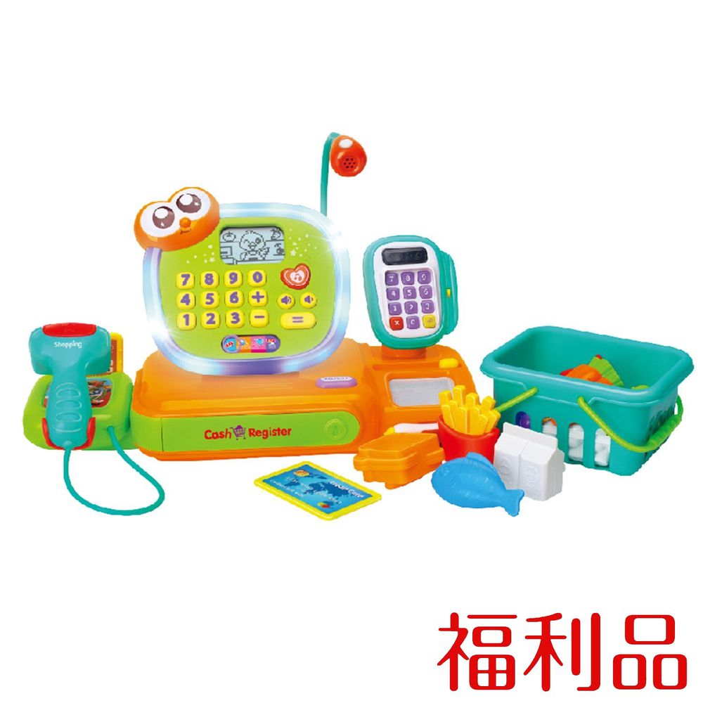 幼兒聲光玩具-【福利品】智能互動學習收銀台-盒損福利品