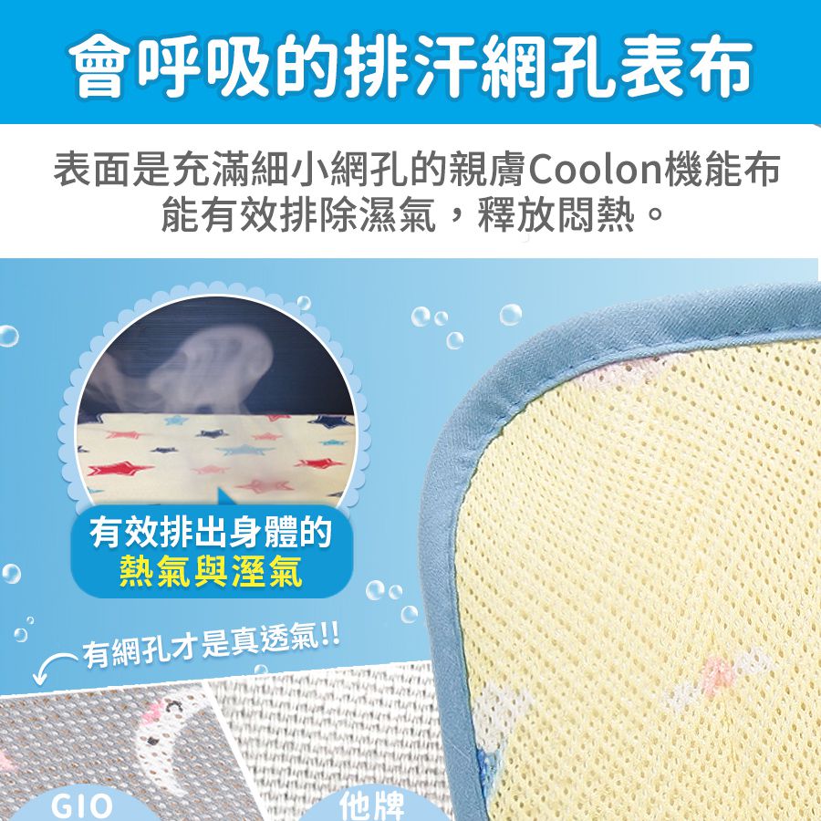 韓國 GIO Pillow - ICE SEAT 超透氣推車/汽座專用涼爽座墊-花色款-A型(褲型)-水手熊藍