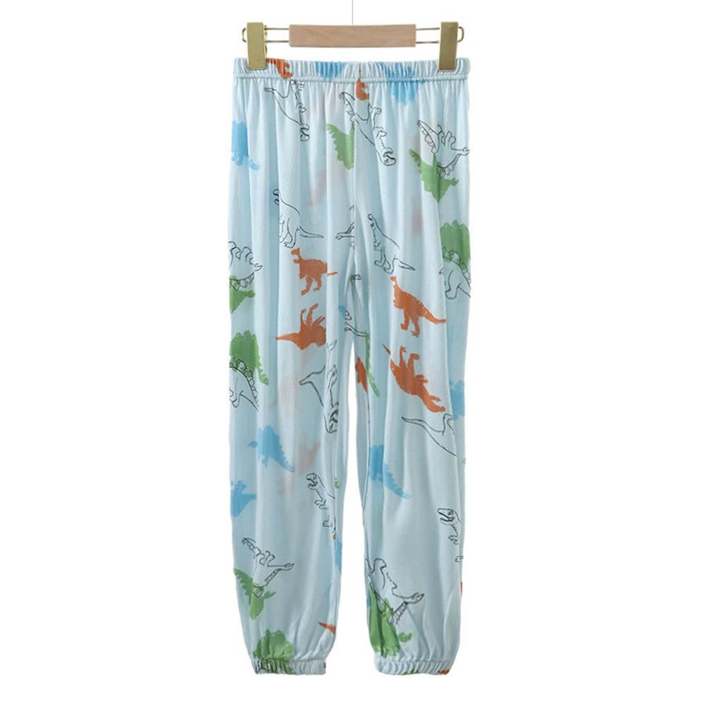 透氣舒適居家縮口褲-藍色恐龍