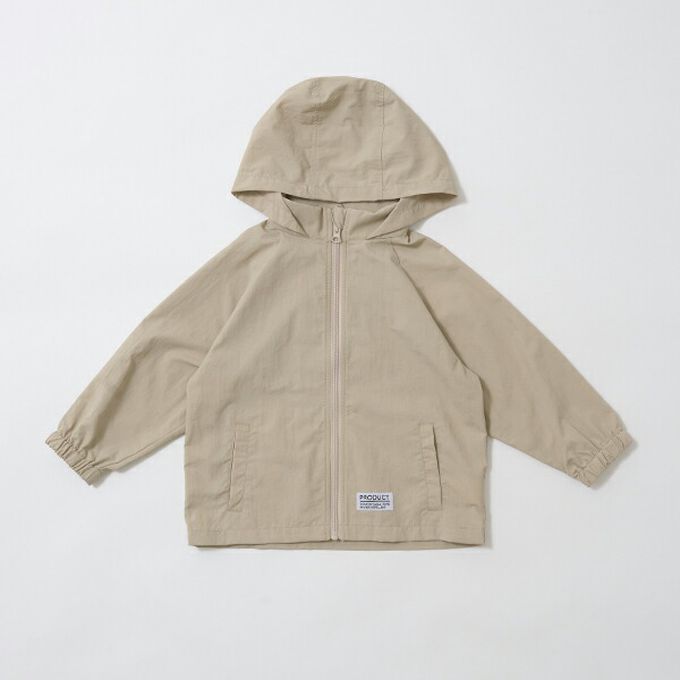 日本 b-ROOM - [品牌熱銷] 防潑水輕量派克風衣(帽可收)-淺米