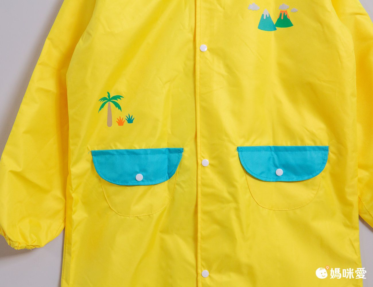 韓國lemonkid - 牛津布造型雨衣-黃色恐龍
