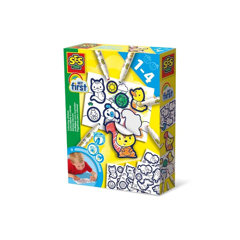 幼兒手作系列-DIY著色動物貼紙