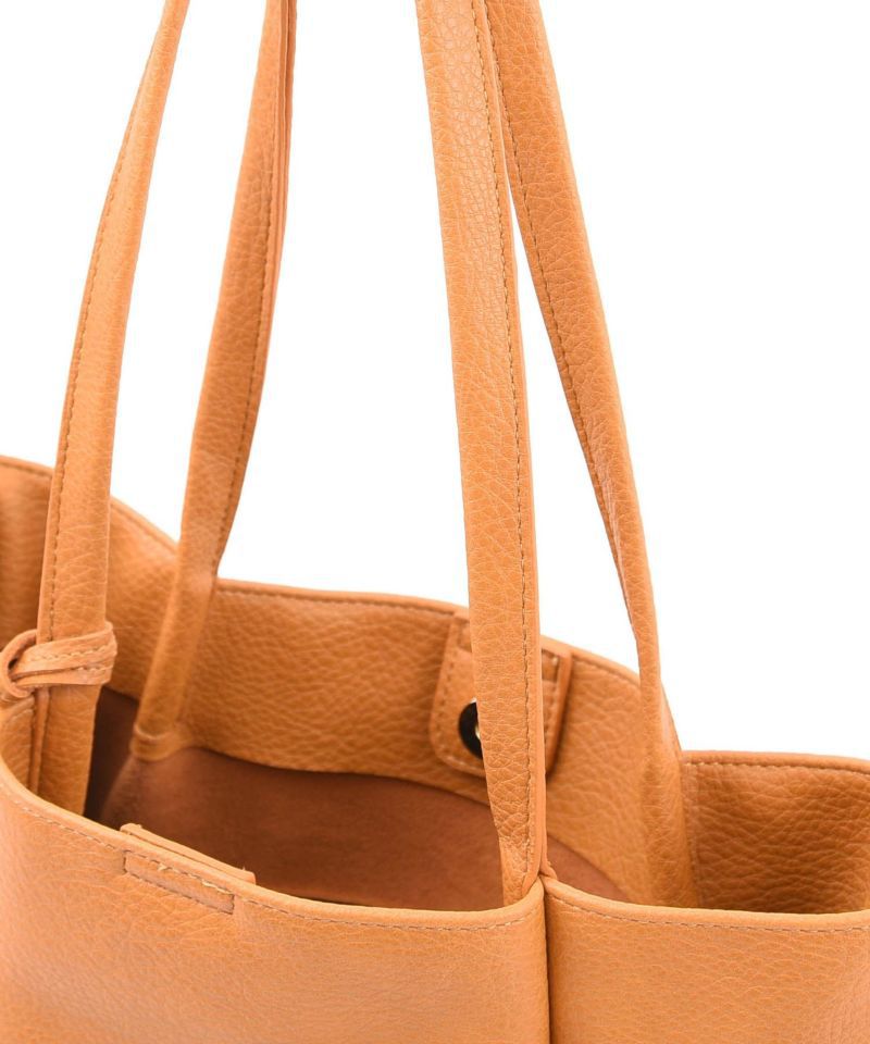 日本 COOCO - 簡約抓皺大容量肩背包-水藍 (37x33.5x10cm)