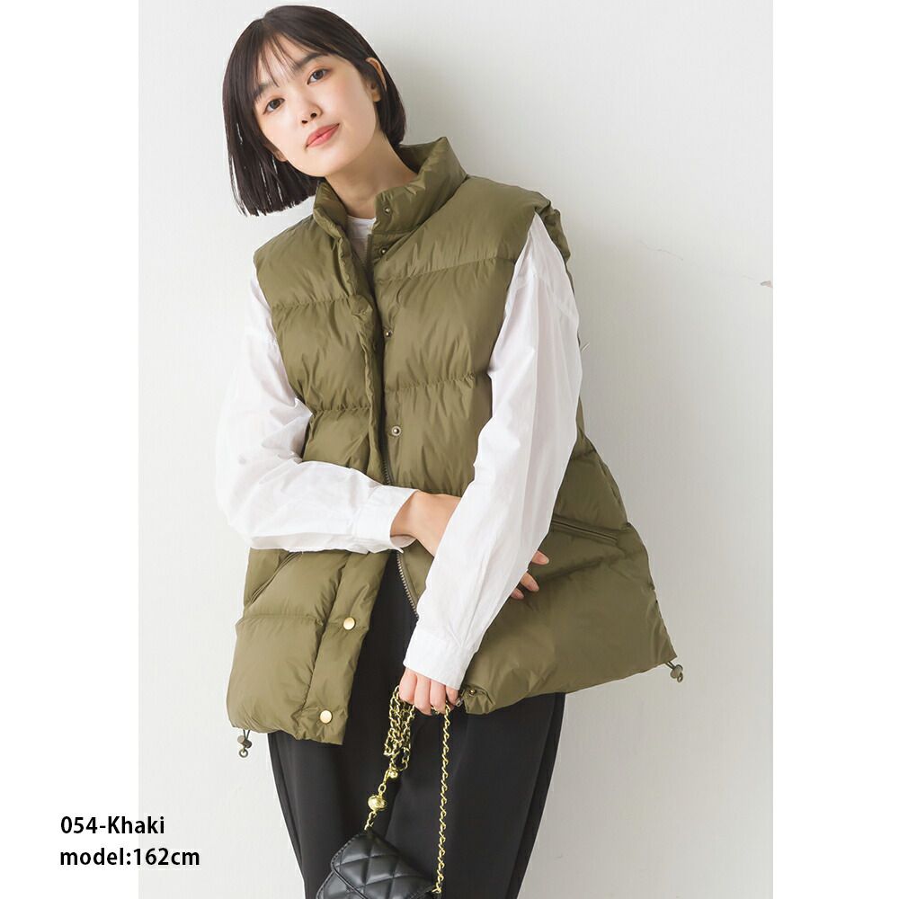 日本 OMNES - 90%羽絨輕量保暖背心-黑