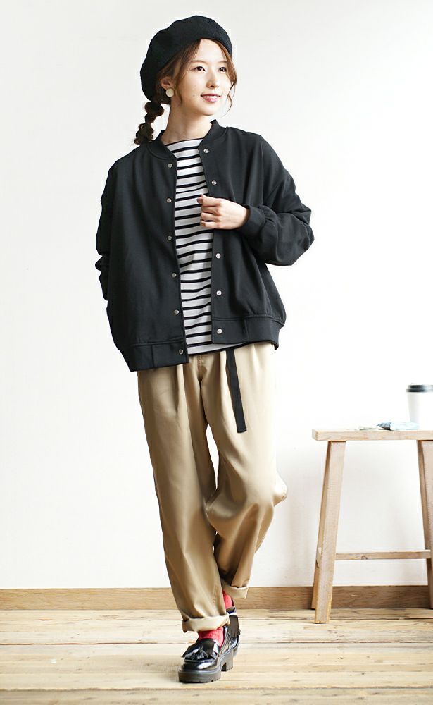 日本 zootie - 落肩排釦休閒薄外套-淺卡其