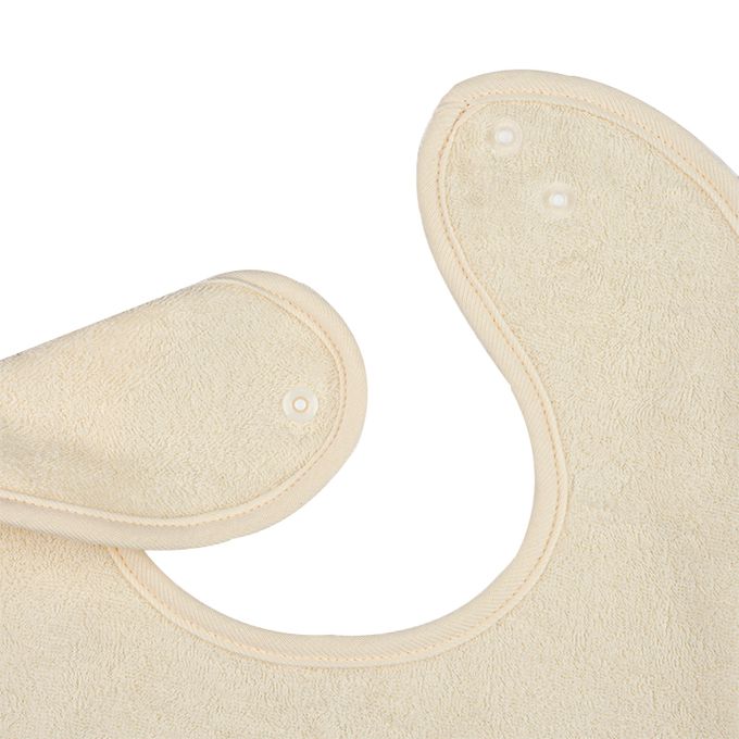 akachan honpo - 大圍兜3件組 毛巾布-粉紅色 (50~80cm)