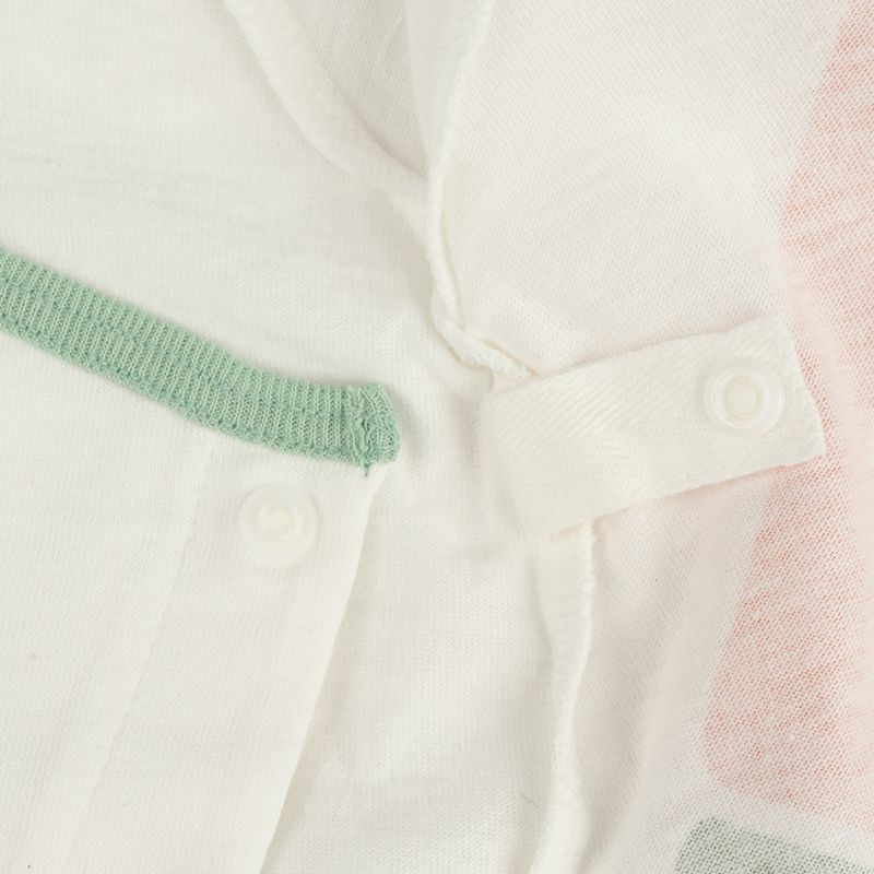 akachan honpo - 短袖兔裝-不露肚款-米白色 (50~60cm)