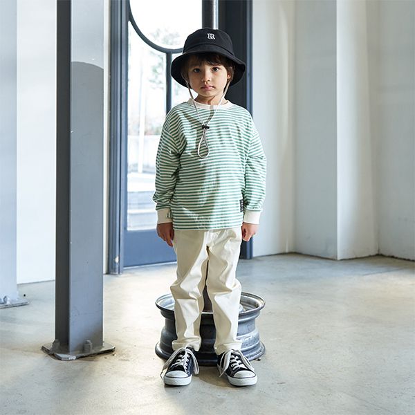 日本 b-ROOM - 好實搭寬鬆感彈性長褲-米色