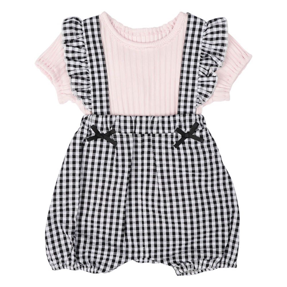 吊帶褲+T恤-黑色