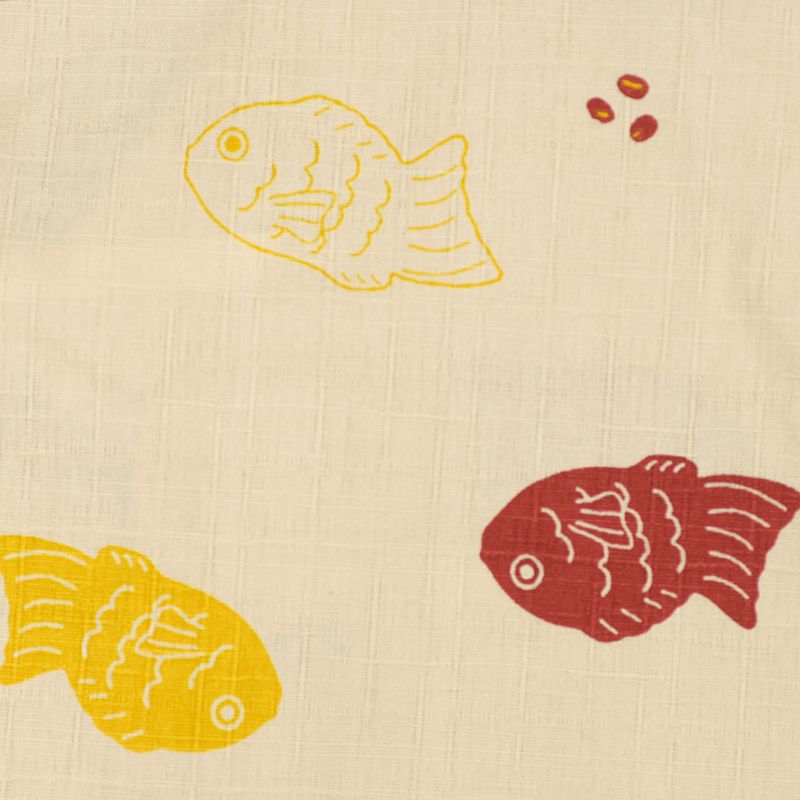 akachan honpo - 兩件式甚平-鯛魚燒-淺卡其色