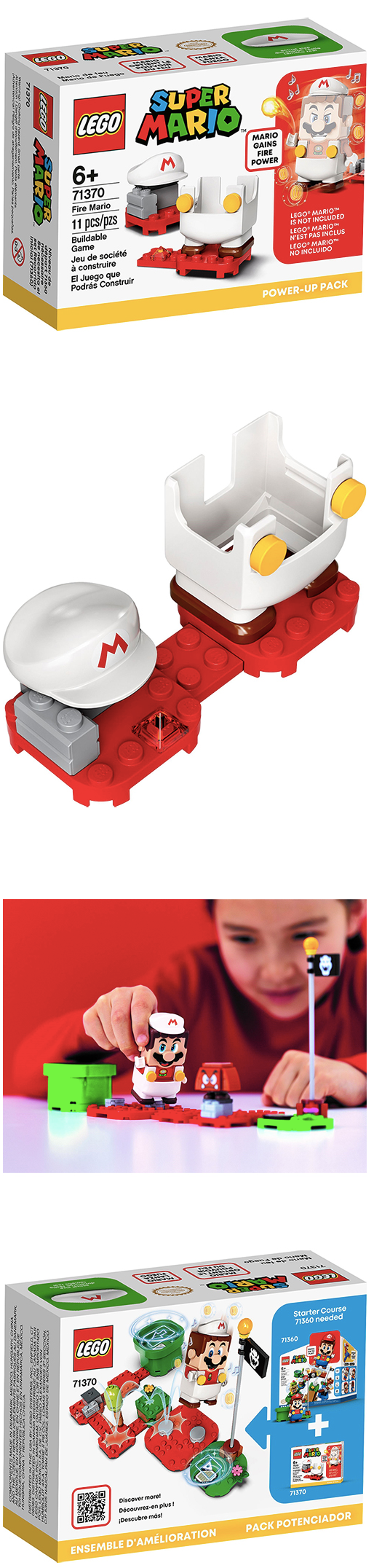 樂高 LEGO - 樂高積木 LEGO《 LT71370 》SUPER MARIO超級瑪利歐系列-Fire Mario Power-Up Pack 火焰瑪利歐Power-Up套裝-11pcs