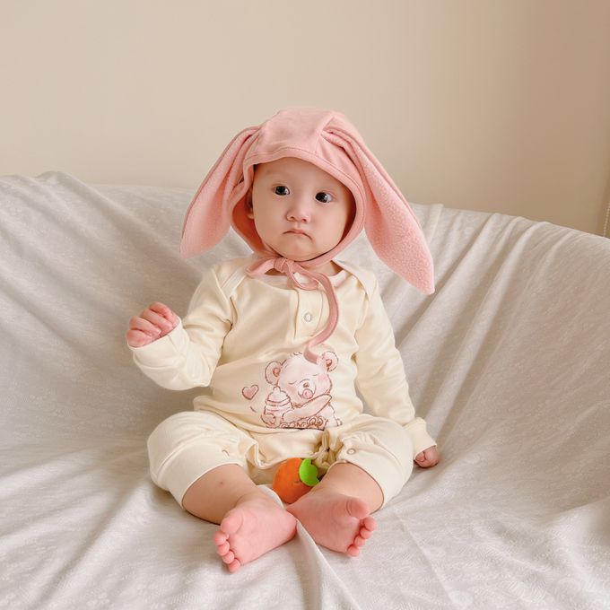 YOUrs - 純淨手繪連身衣-撒嬌熊