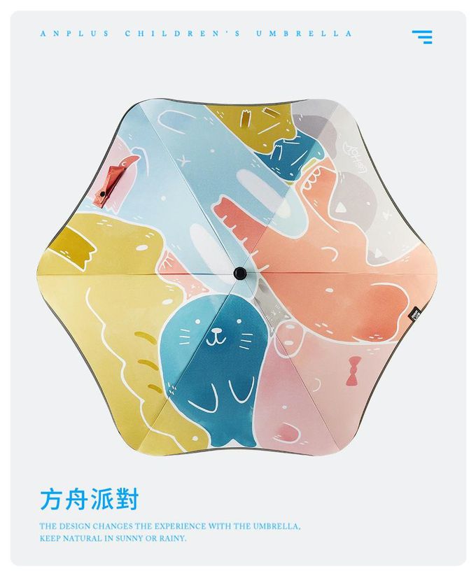 LOHOY - 兒童防戳圓角雨傘(兒童晴雨傘 圓角雨傘 防戳雨傘) (蒲英逐夢)