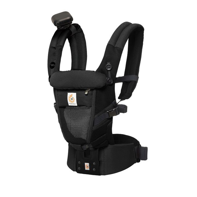 akachan honpo - 嬰兒推車&揹巾用攜帶式風扇-黑色