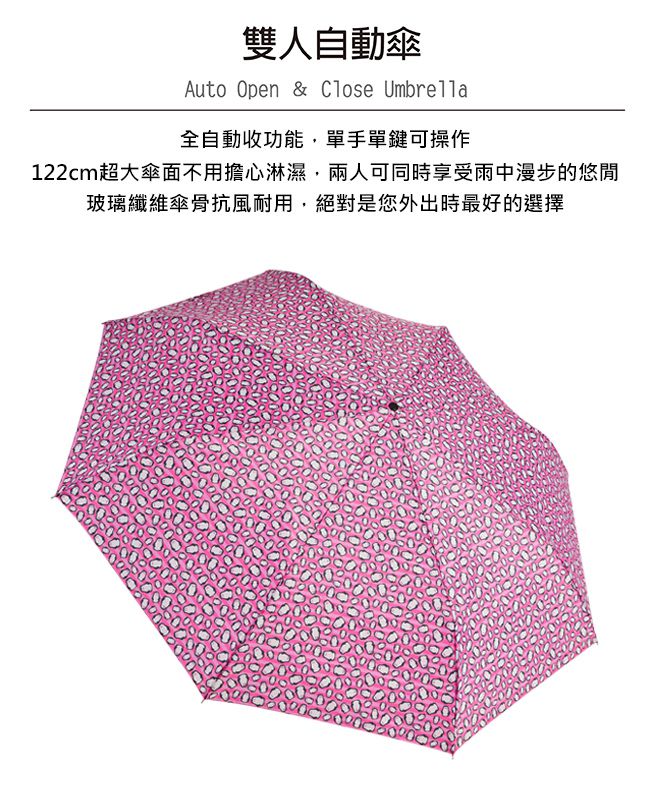 Rainstory - 抗UV雙人自動開收傘-可愛企鵝
