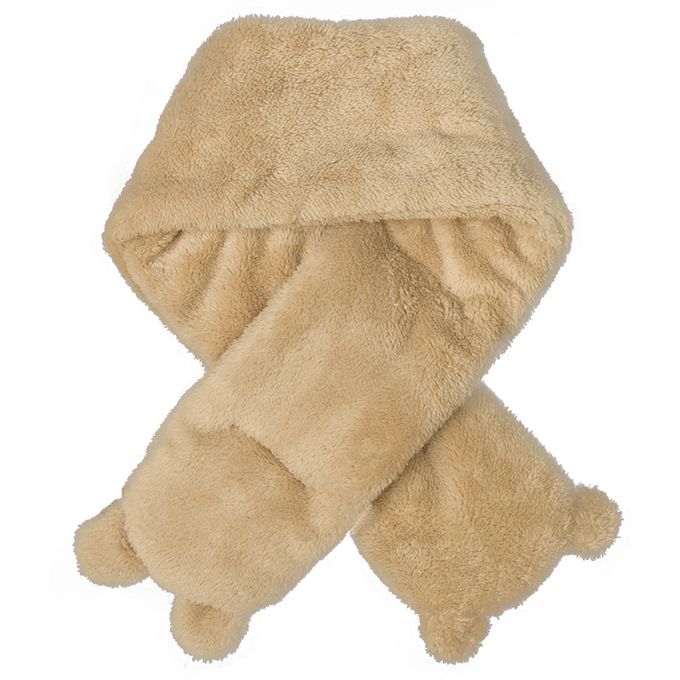 akachan honpo - 圍巾-小熊-淺卡其色