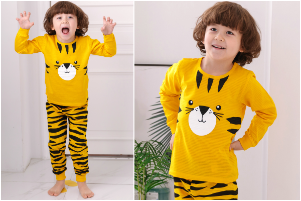 韓國 Maykids - 有機棉透氣長袖家居服-蒙面超人