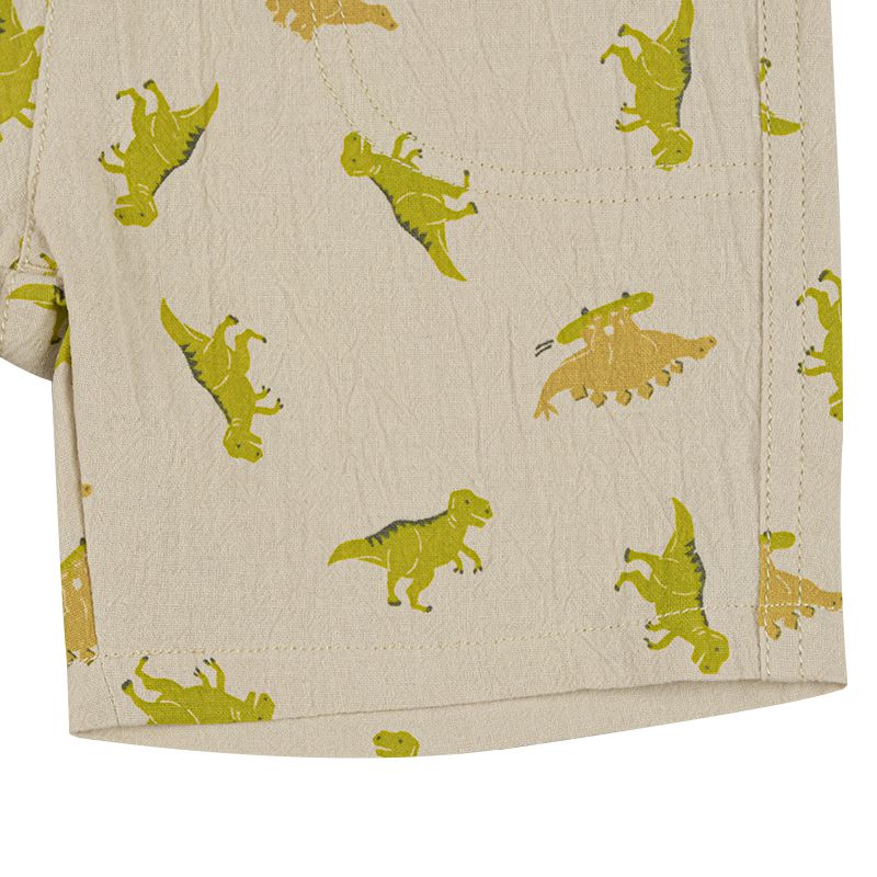 akachan honpo - 5分褲-麻料風-象牙白色