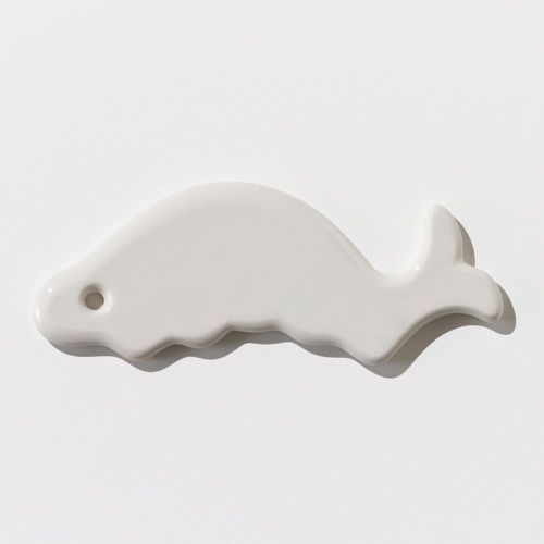 韓國 EDVIEW - 全身適用手工舒壓陶瓷刮痧板-白色海豚-1入