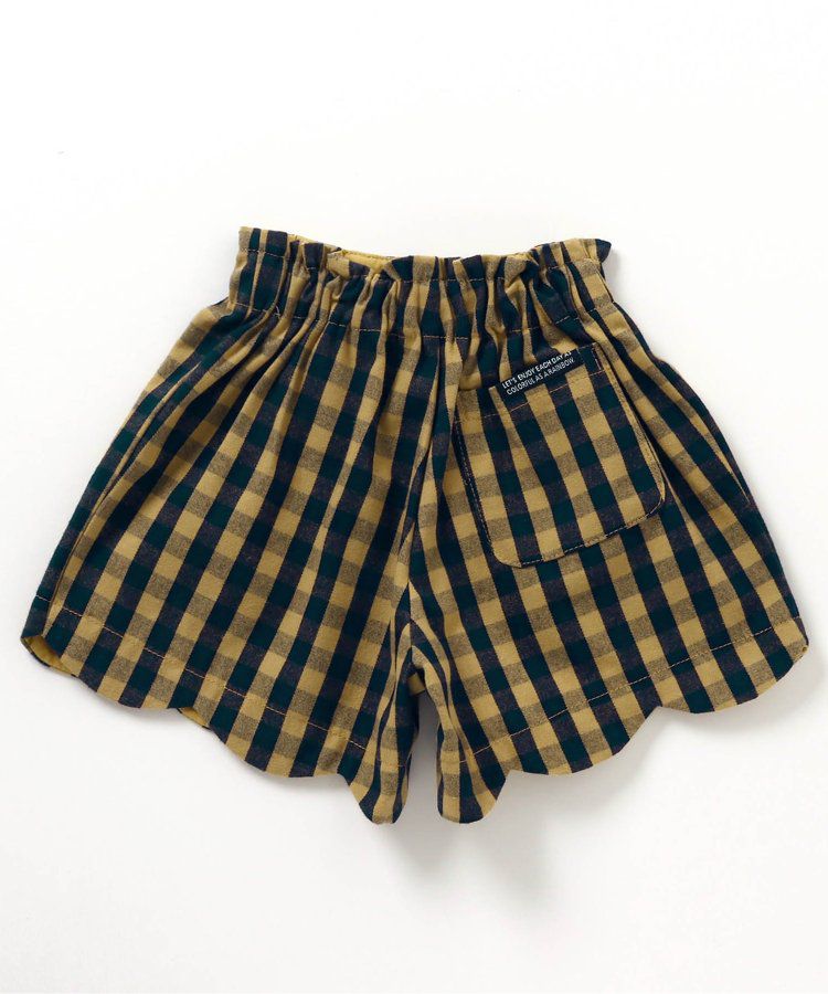 日本 BREEZE - 俏麗扇形邊鬆緊短褲-斑點-黑