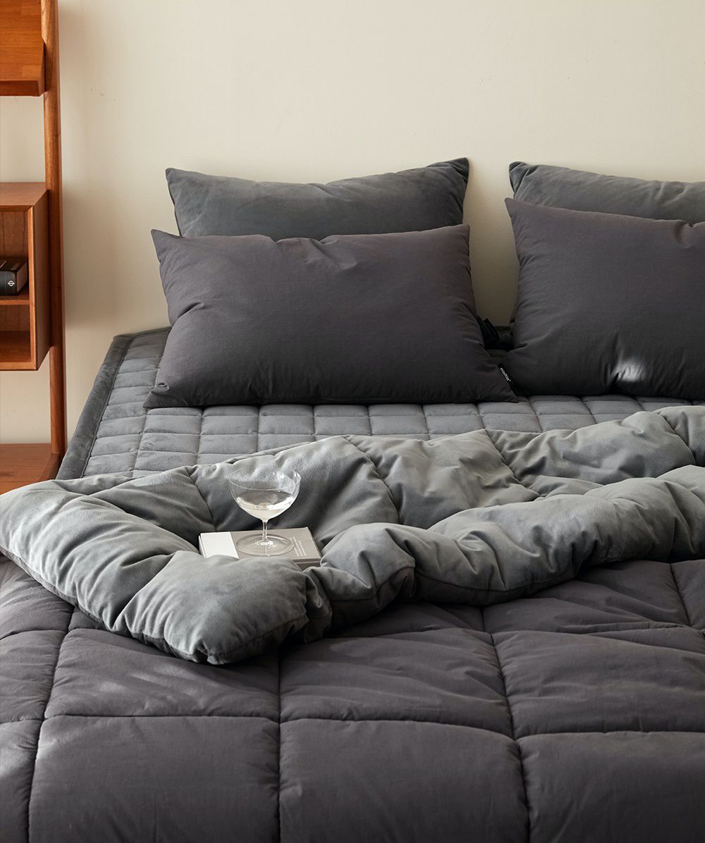 韓國 Maatila - 可水洗刷毛高密度60支棉棉被-芝麻拿鐵