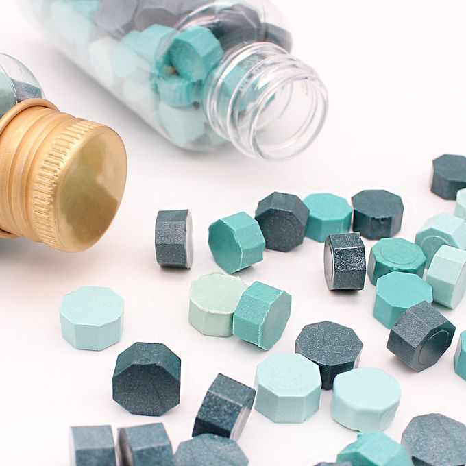 HAPPYMT - 火漆蠟粒大罐裝-想帶你去旅遊-藍綠色系