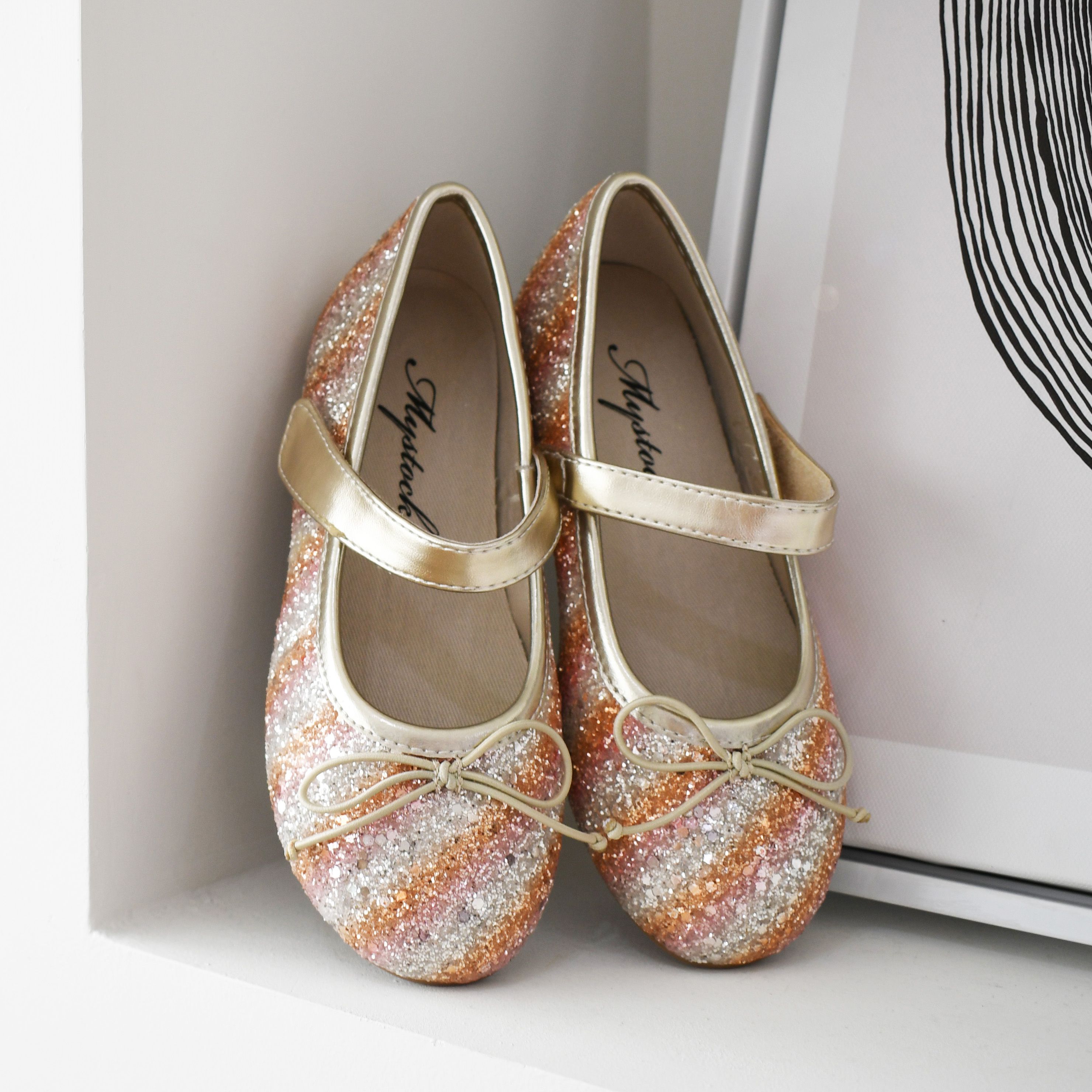 MYSTOCK - 閃耀拼色亮片童鞋-WHITE MULTIC