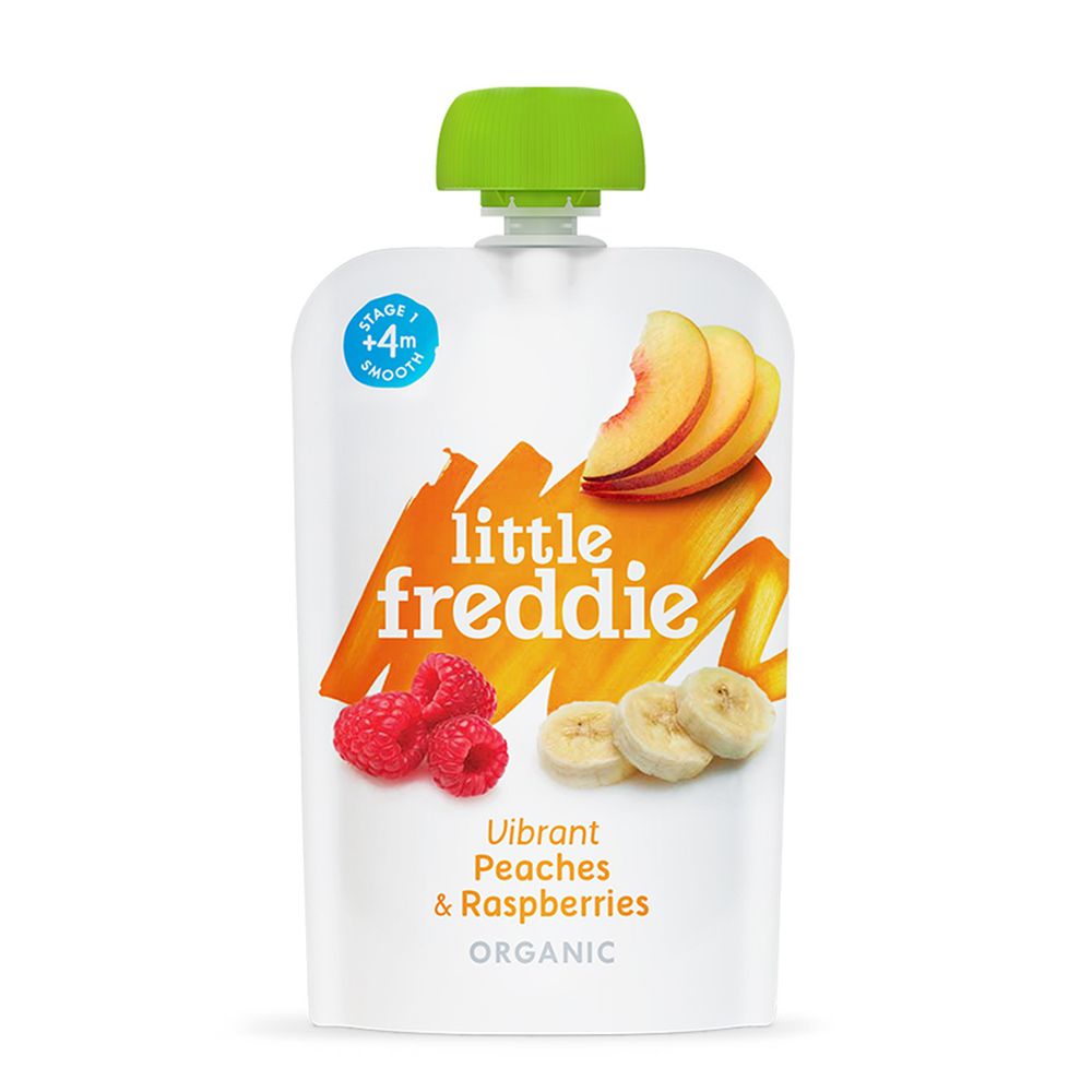 little freddie - 小皮桃子覆盆莓泥-4個月食用-100g