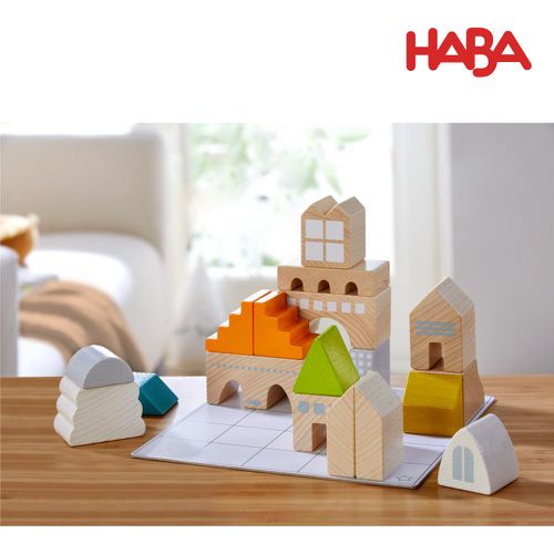德國HABA - 空間方位學習積木43pcs