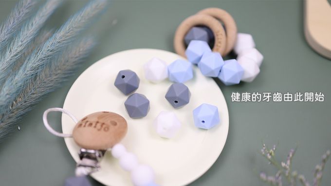 MIMIJO - 媽媽項鍊 鉑金矽膠-粉綠色