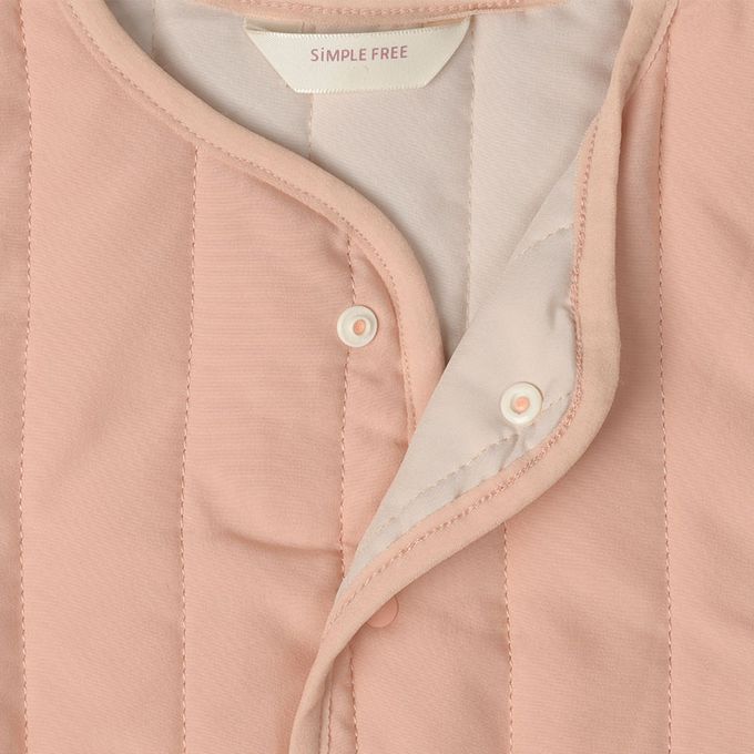 akachan honpo - 寬鬆夾克-超細纖維-桃色