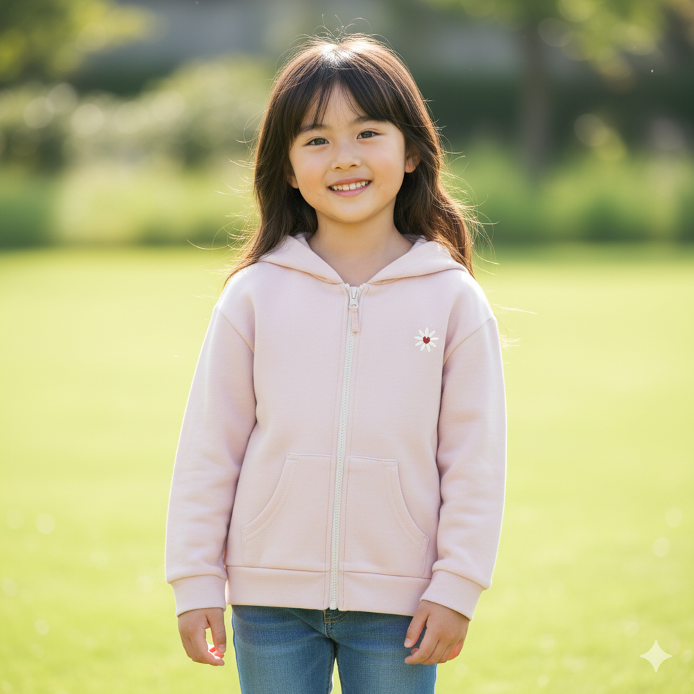 連帽外套-速乾-粉紅色