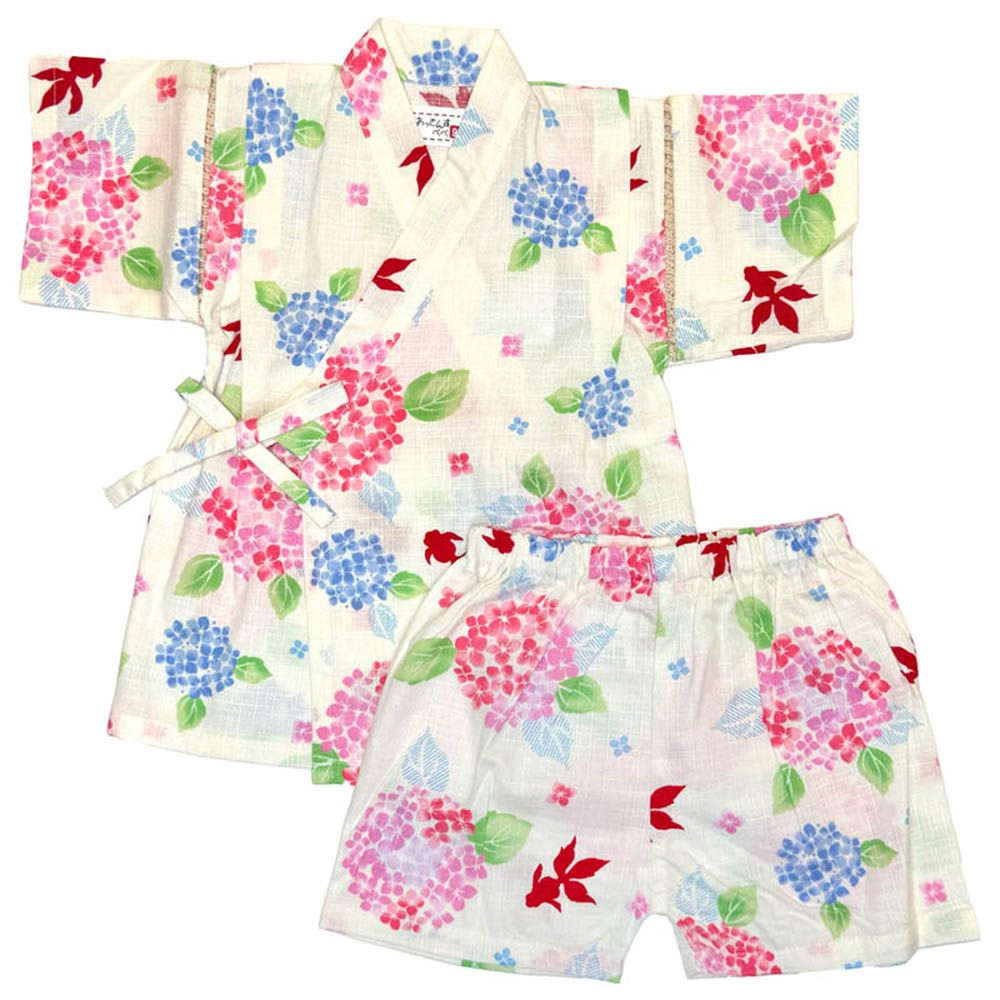 兩件式甚平-象牙白