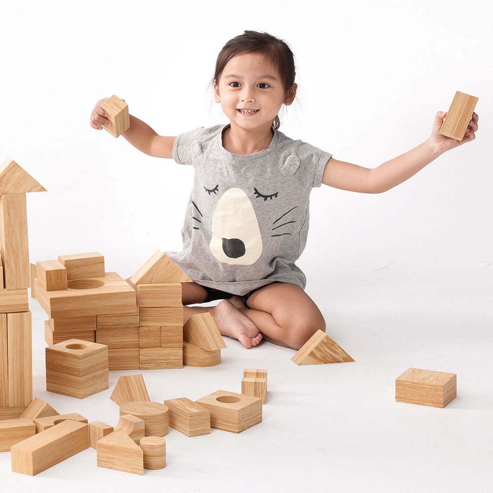 Weplay - 軟質木紋積木-30件-厚4cm