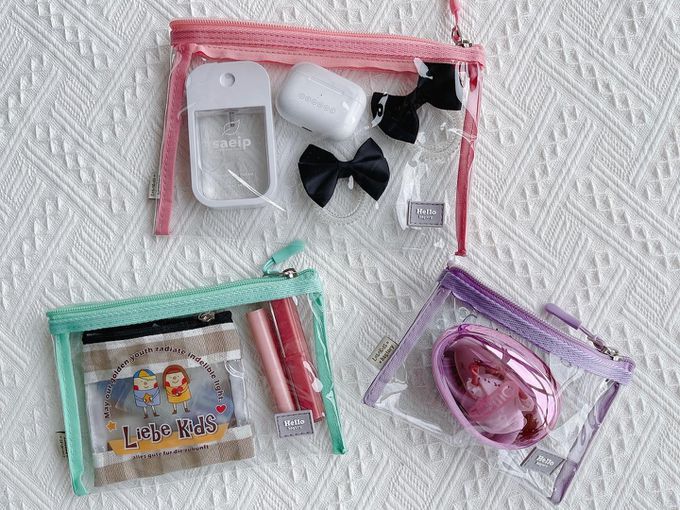 香港百寶袋王 Bagtory HK - Hello Mini 多用途迷你袋-草莓牛奶+馬卡龍綠+馬卡龍紫