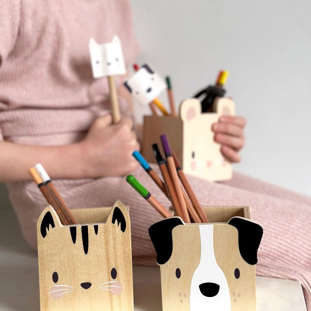 可愛動物收納筆筒