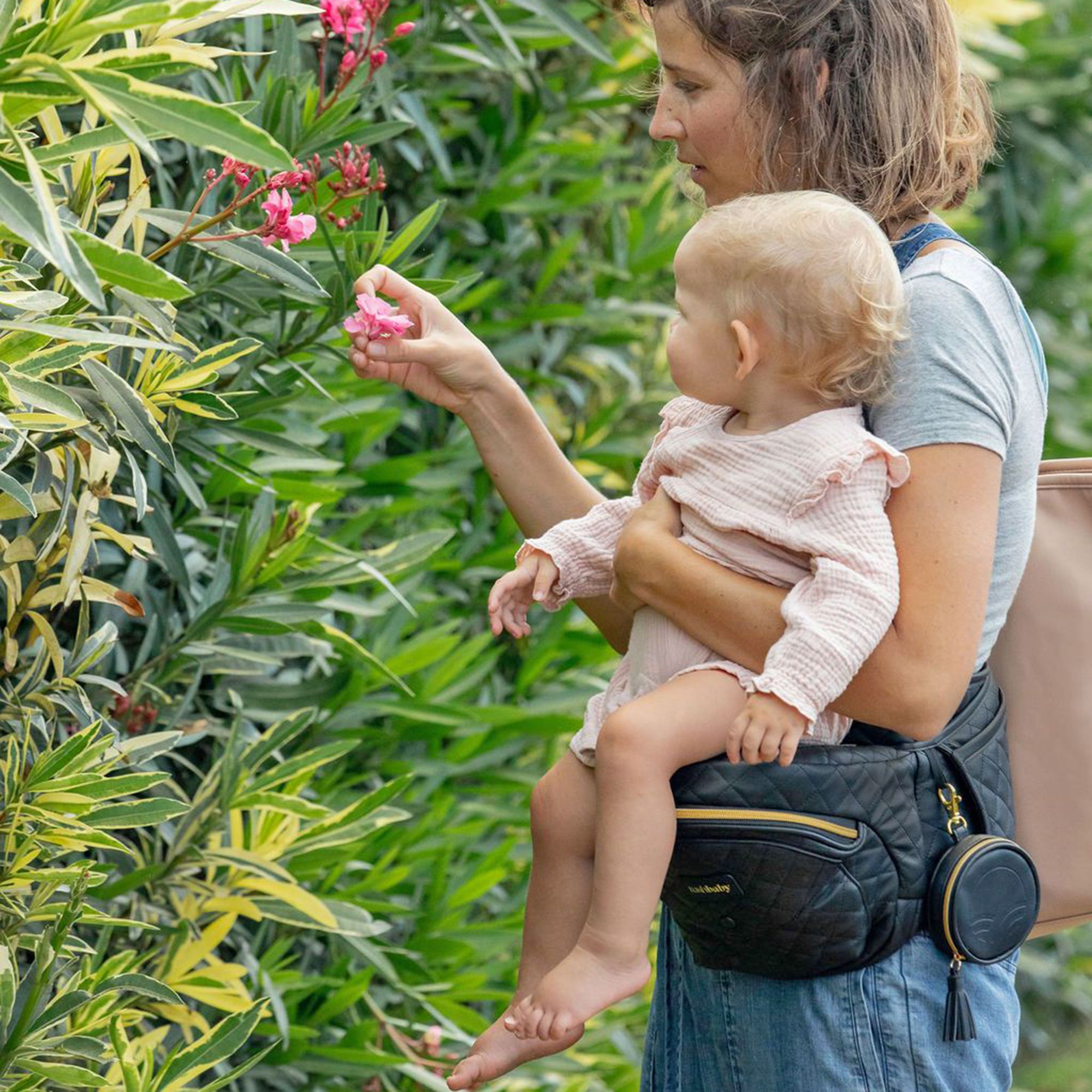 美國Tushbaby - 精品腰凳包-純素皮革_黑 (19*10*9.5cm(+/-5%))