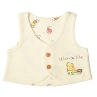 akachan honpo - 開扣式背心-復古小熊維尼-米白色 (50~70cm)