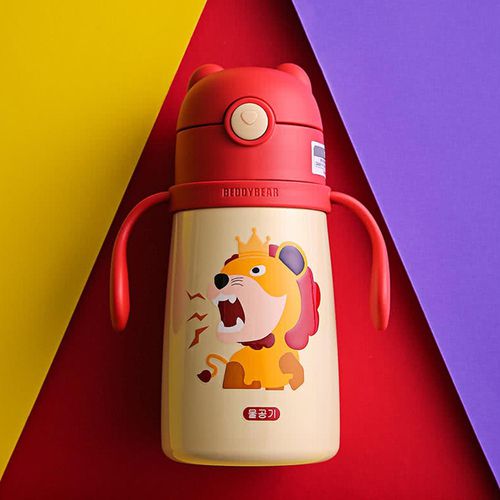 韓國 BEDDYBEAR - 杯具熊兒童寵物保溫學飲杯-獅子-320 ML