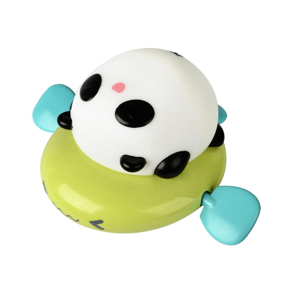2隻入-洗澡噴水玩具 發條式游泳動物 洗澡小玩具-熊貓飛魚+隨機一隻