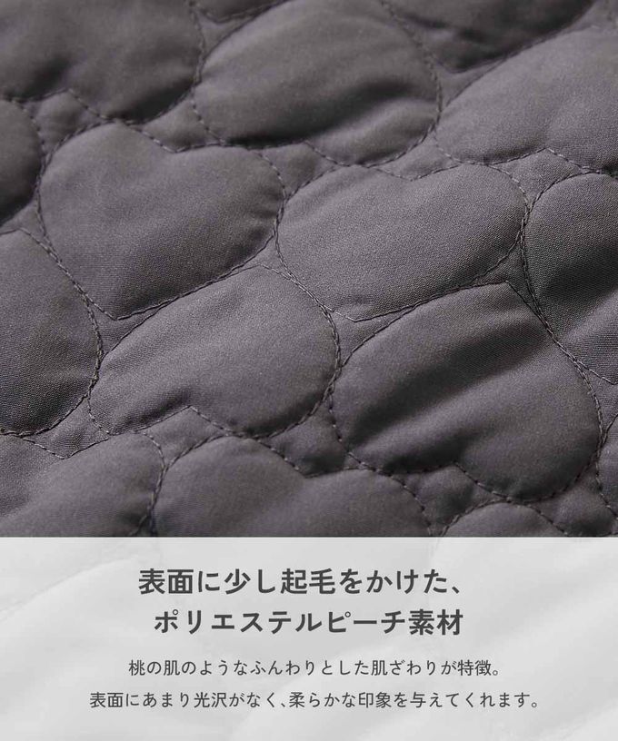 日本 devirock - 心型絎縫內刷毛科技羽絨外套(可機洗)-灰粉