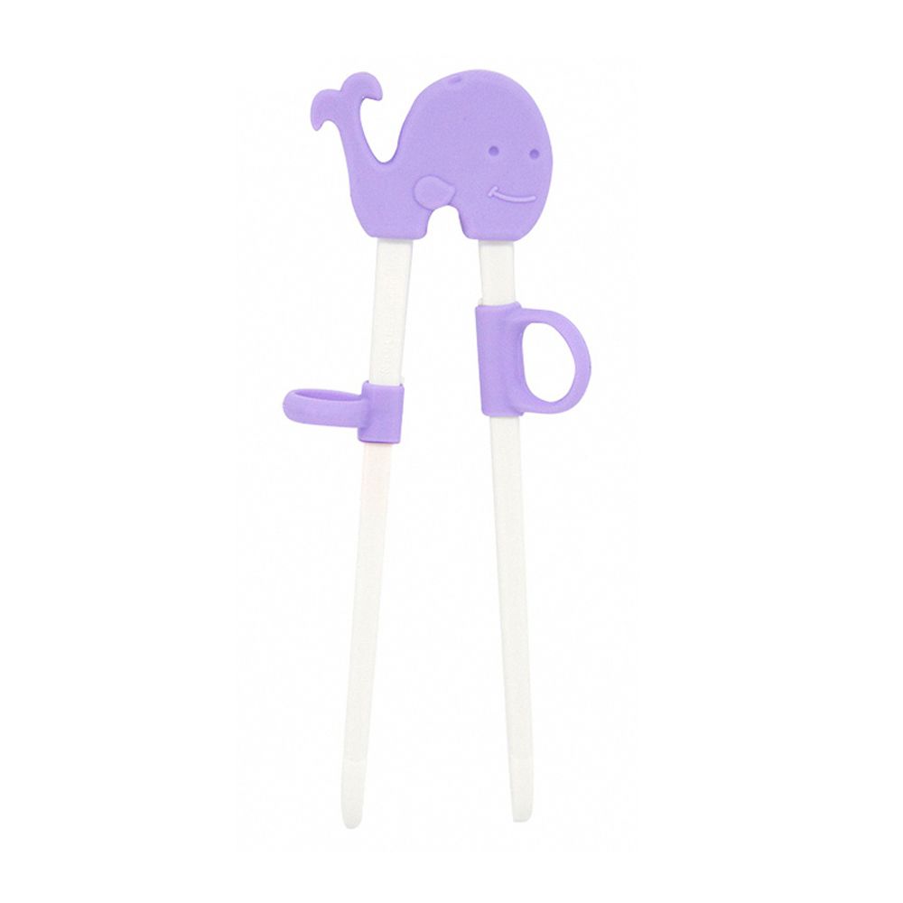 動物樂園幼兒學習筷-鯨魚(紫)