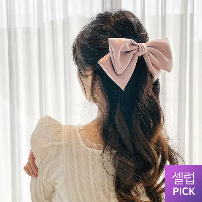 韓國 Soo&Soo - 手工製雙層蝴蝶夾卡扣式髮夾-氣質黑