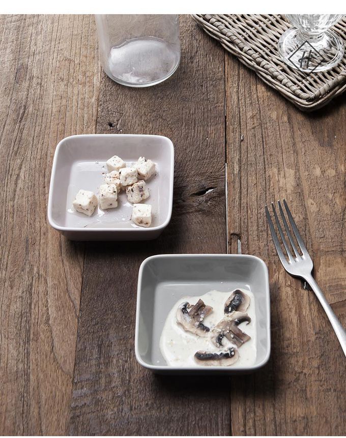 韓國 SSUEIM - LEED系列莫蘭迪陶瓷碗盤餐具14件組(粉+灰)