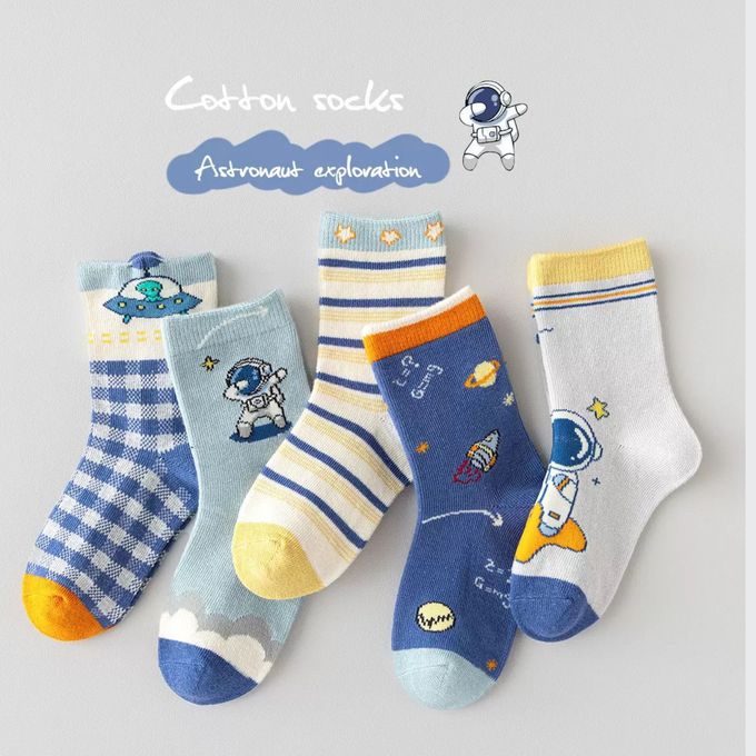 太空人星際冒險中筒棉襪
