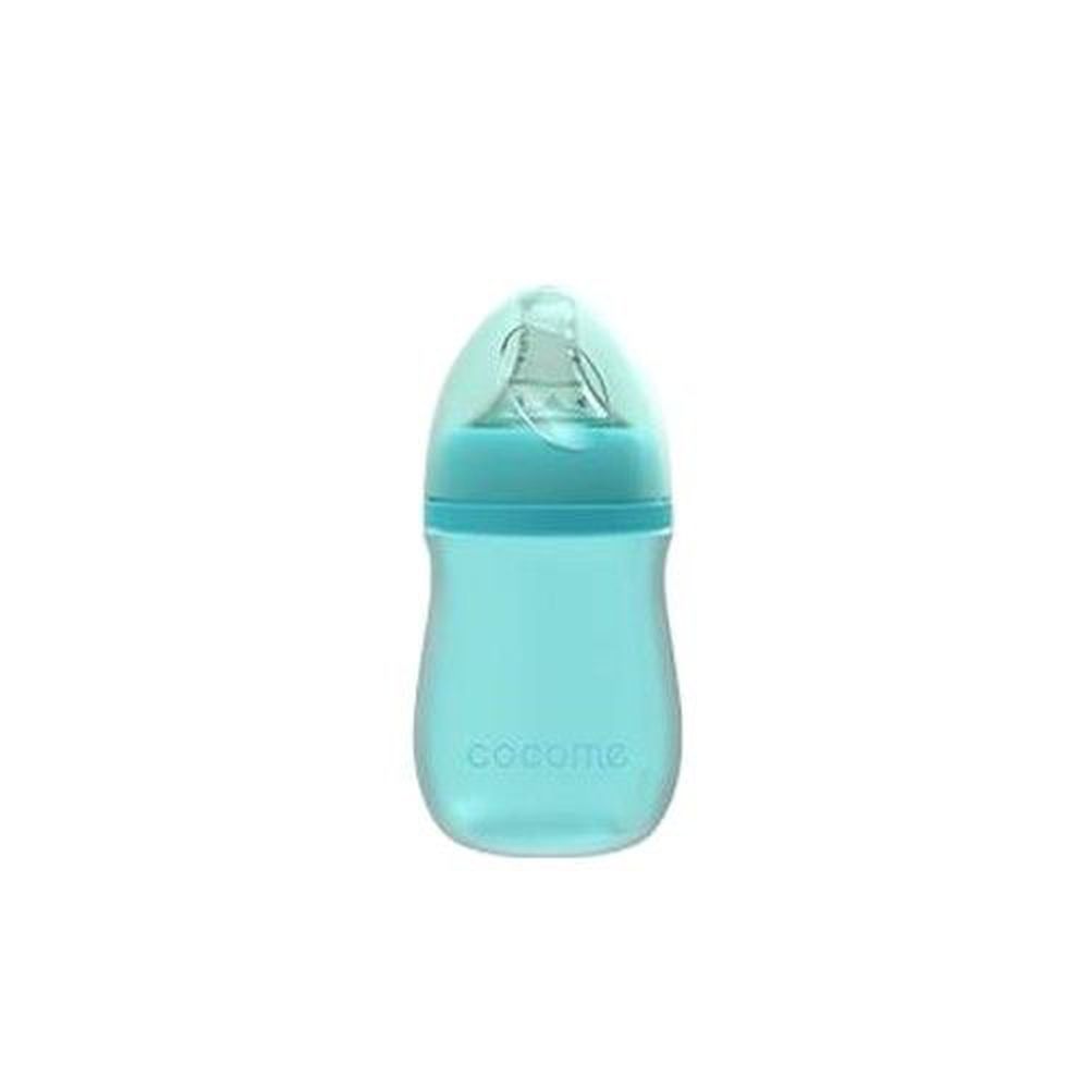 cocome 可可萌 - 防爆感溫晶鑽寬口玻璃奶瓶-藍色 (M [3個月起])-150mL